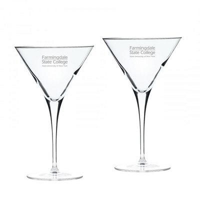 Farmingdale State Martini Glass 2pk