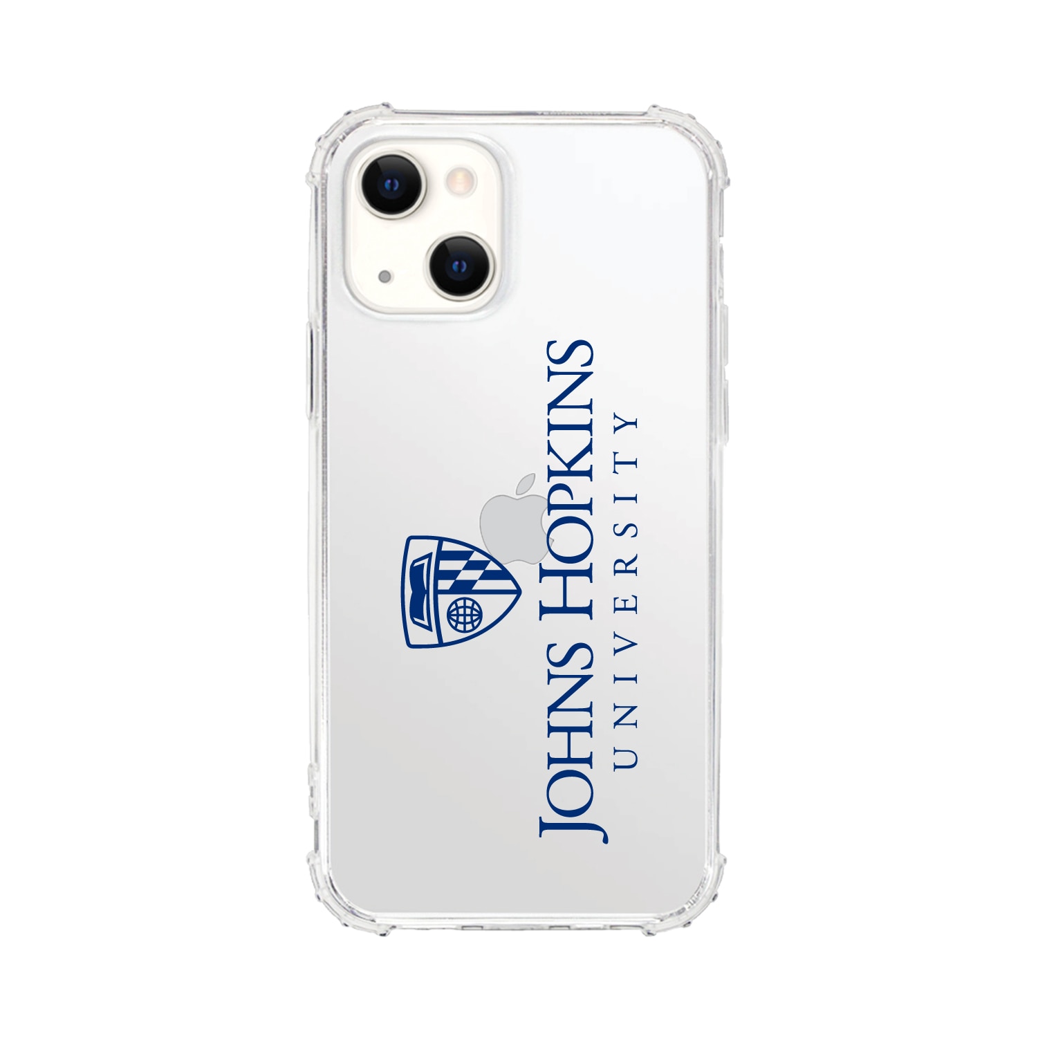 Johns Hopkins University Clear Tough Edge Phone Case, Classic V1 - iPhone 14