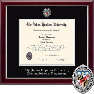 Church Hill Classics 14" x 17" Masterpiece Cherry Whiting School of Engineering Diploma Frame