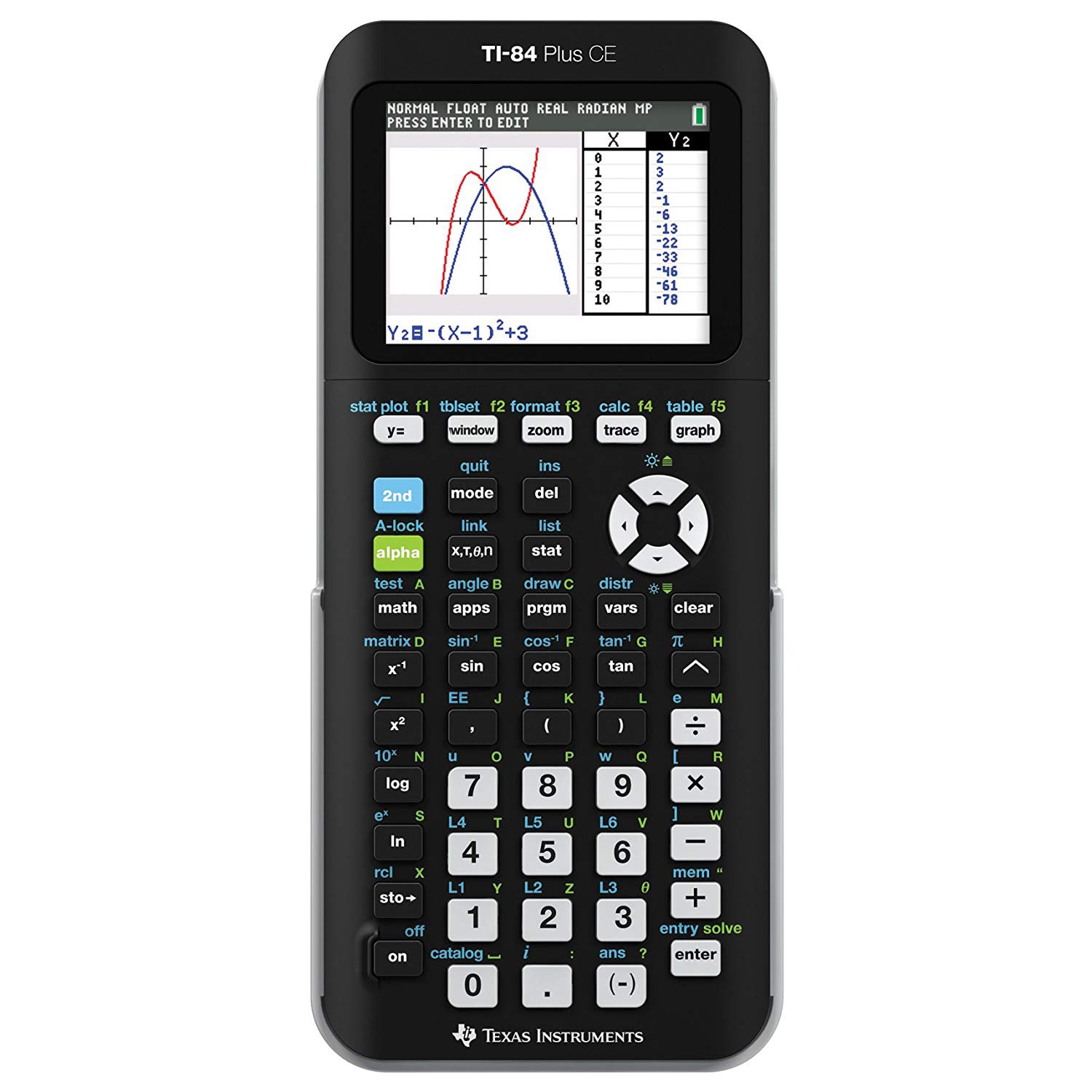 Texas Instruments TI-84 Plus CE Graphing Calculator in Black