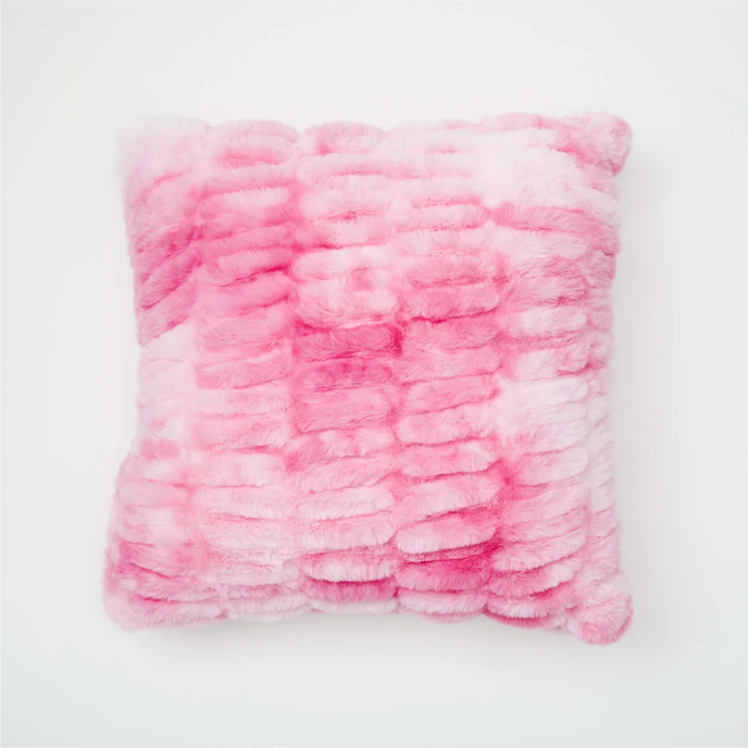 Dormify Leah Ruched Tie Dye Faux Fur Square Pillow