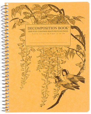 Leafy Perch Coilbound Decomposition Book Lined 7.5x9.75