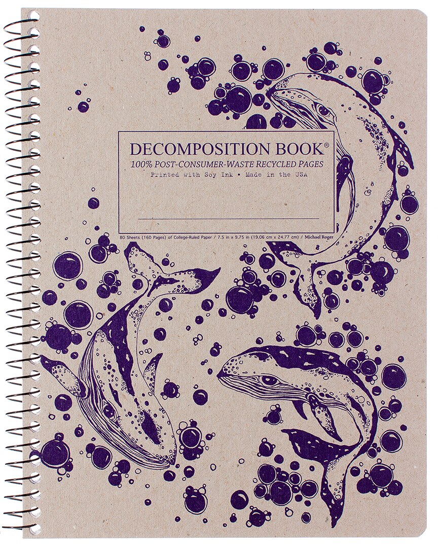 Michael Roger Humpback Whales Coilbound Decomposition Notebook