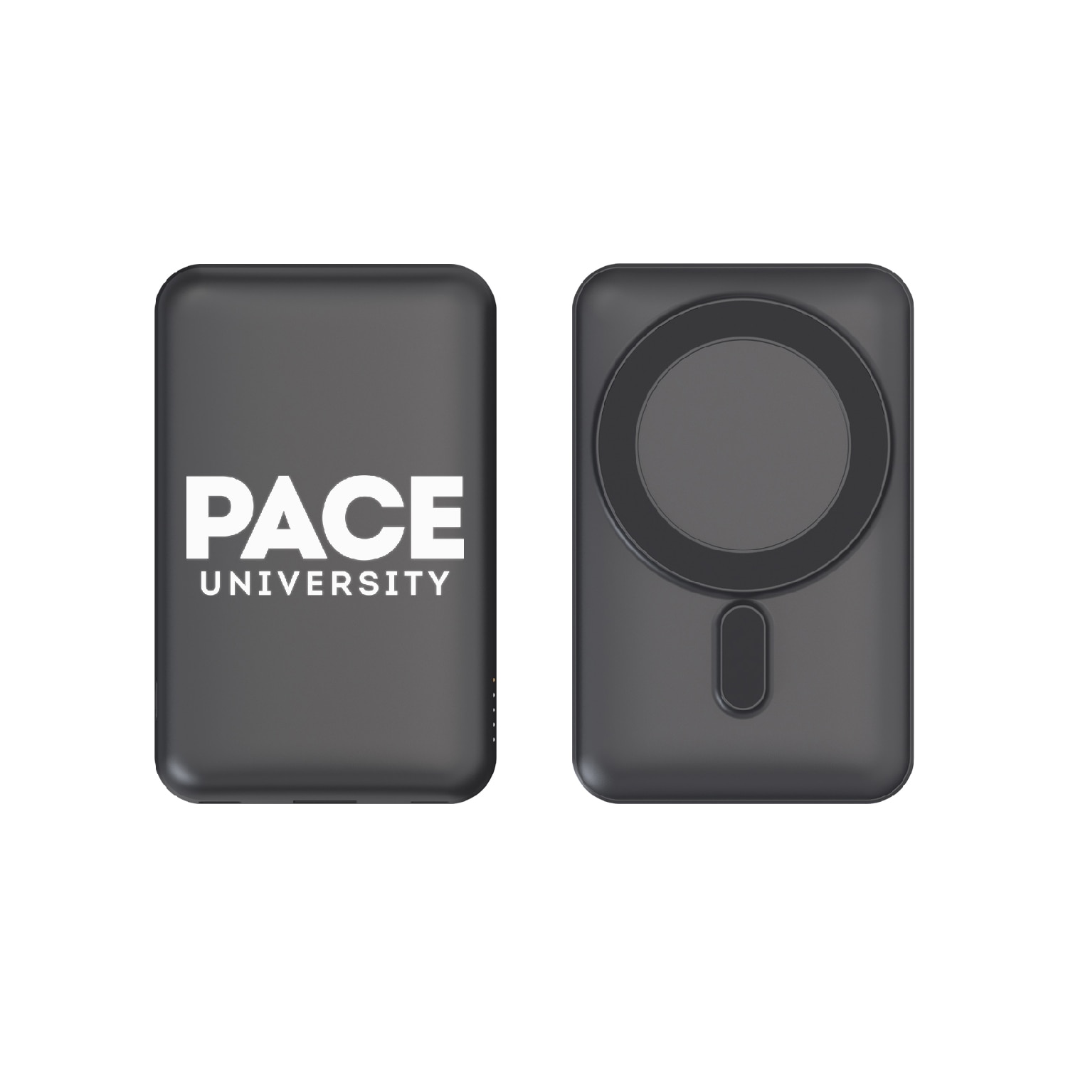 Pace University Mag Safe Compatible Power Bank, Black, Alumni