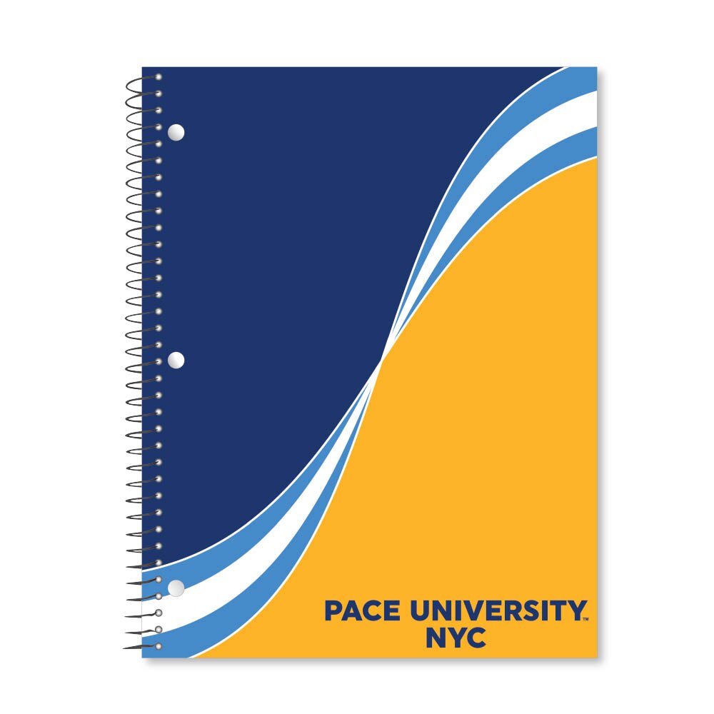 Digi Curve Divide 1 Subject 11"x8.5" 70 Count College Ruled Spiral Notebook