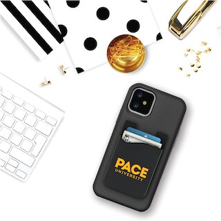 Pace University - Black Leather Wallet Sleeve (Top Load), Classic V1