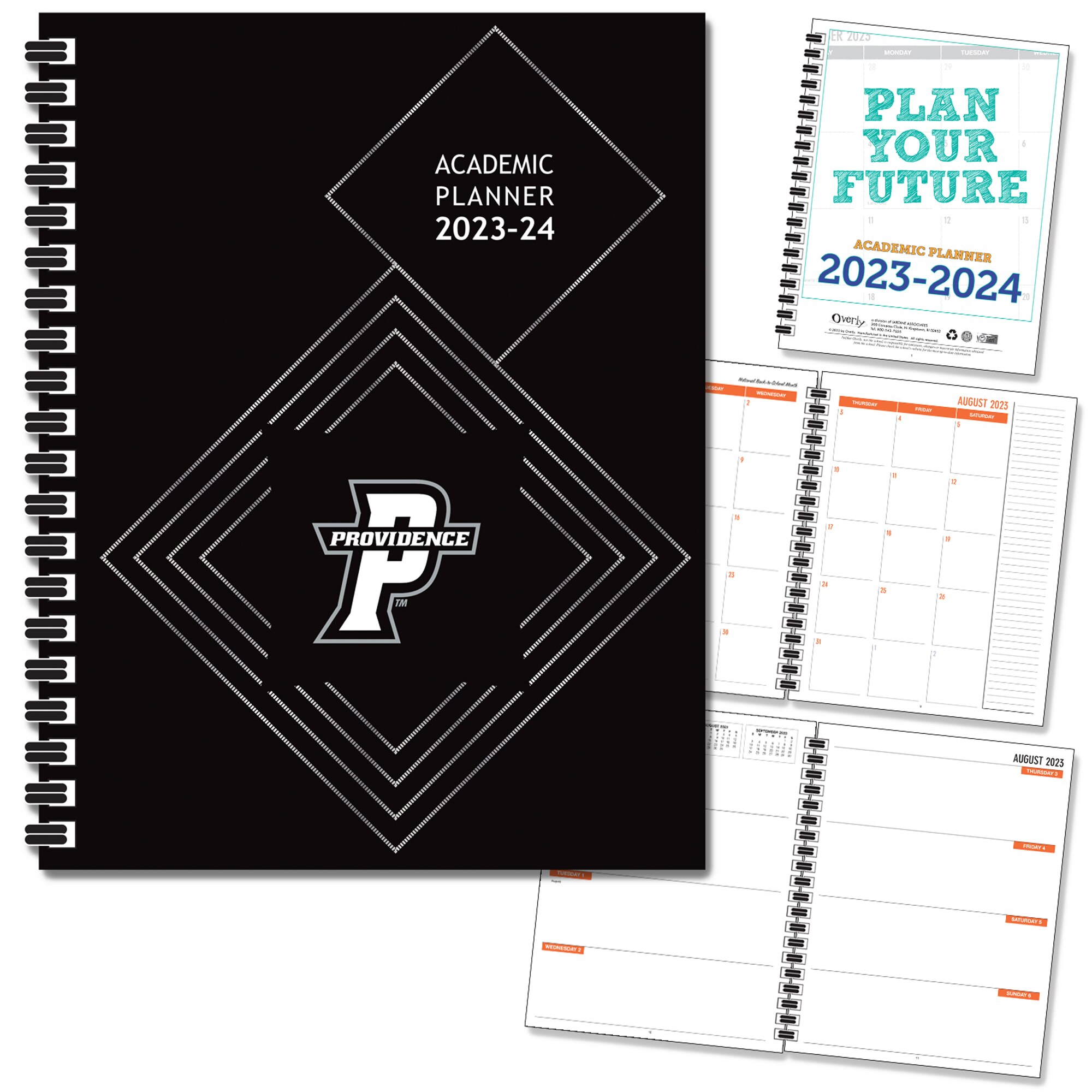 FY 24 Traditional Soft Touch Foil - Wordmark Imprinted Planner 23-24 AY 7x9