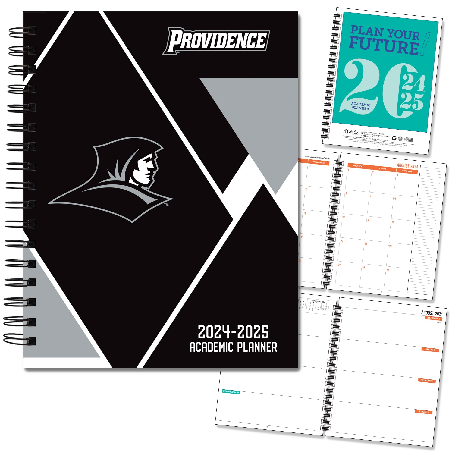 FY 25 Spirit Wrdmrk Hard Cover Imprinted Planner 24-25 AY 7x9