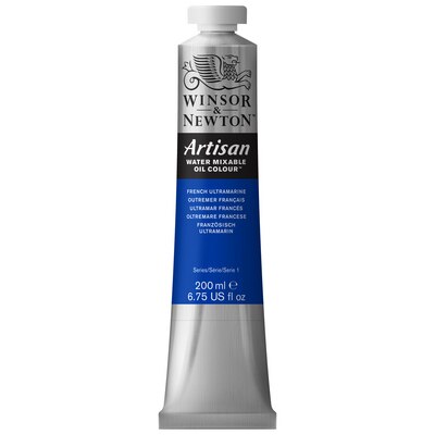 Winsor & Newton Artisan Water Mixable Oil Colours, 200ml Tube, French Ultramarine