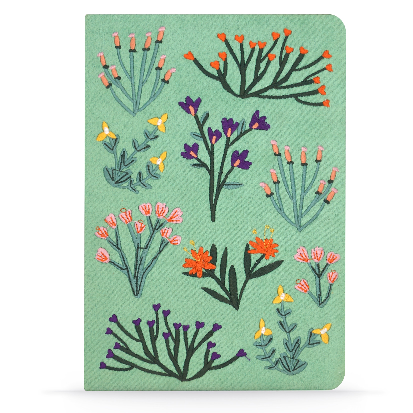 Petite Blooms Vegan Embroidered Journal