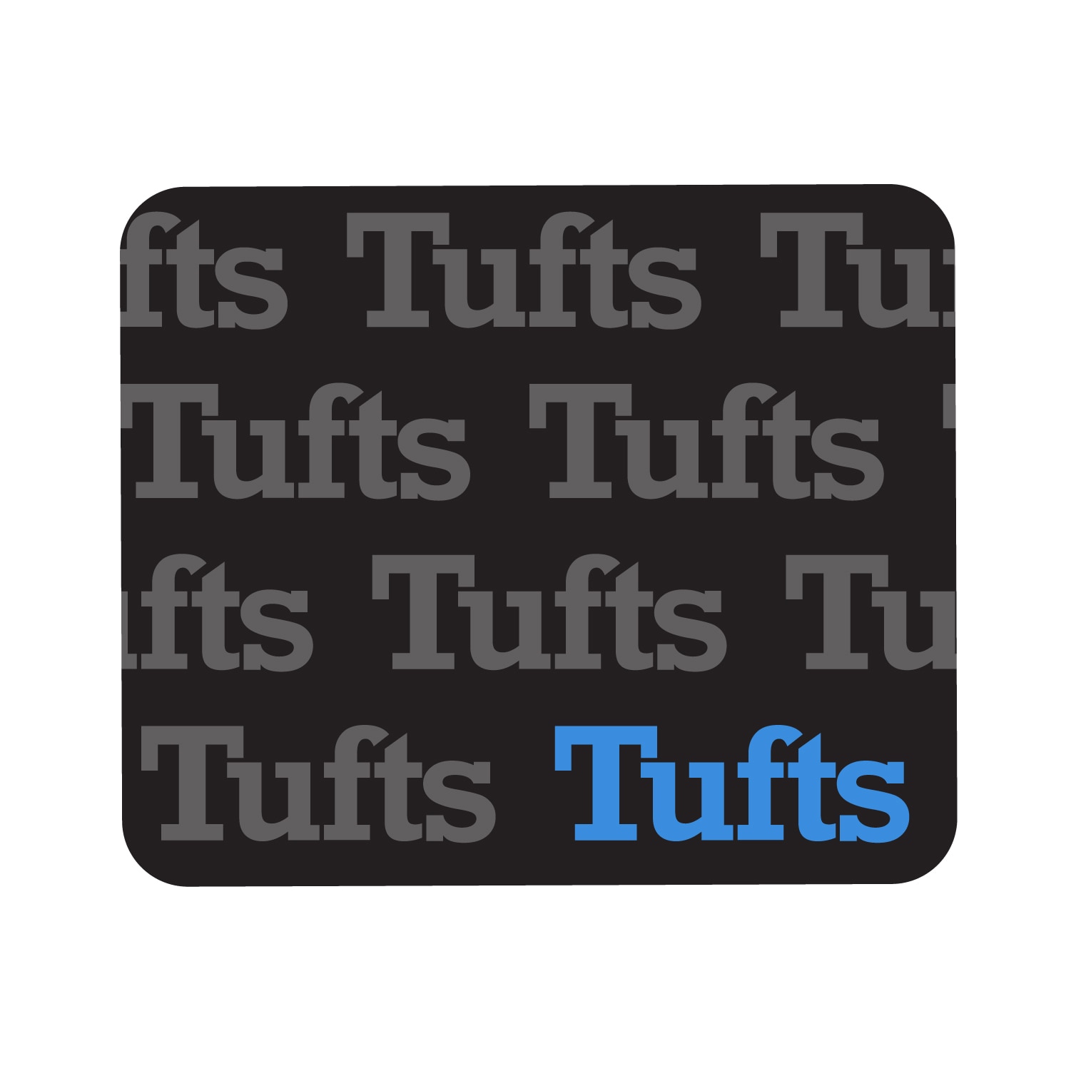 Tufts University Mousepad, Mascot Repeat V1