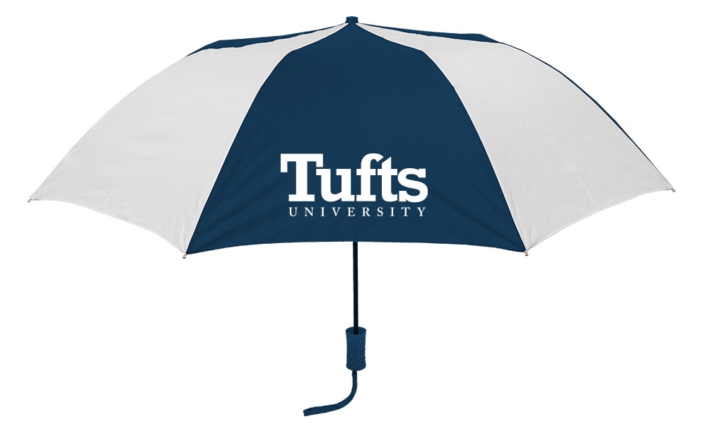 Tufts University "The Sport" 2-Tone Emblematic Umbrella Automatic Folding 48" Coverage