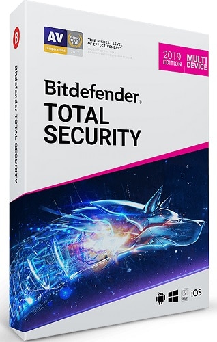 Bitdefender TOTAL SECURITY (For 5 Devices) - PC/Mac/iOS/Android (2 Year Sub. Download)