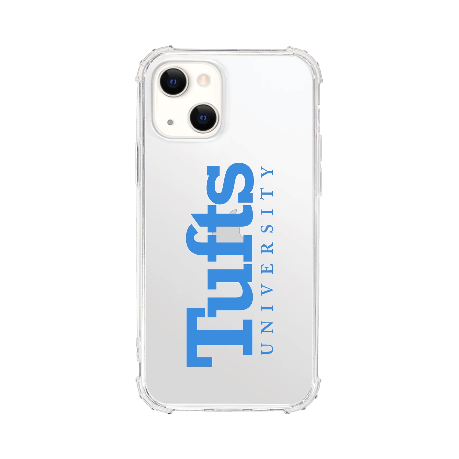 Tufts University- Clear Tough Edge Phone Case, Classic - iPhone 15