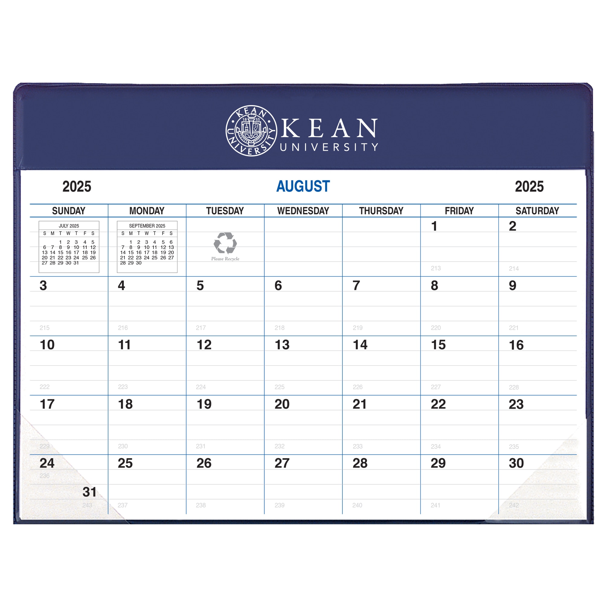 Payne 25-26 Imprinted Academic Calendar Pad Planner 8.5"x11"