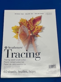 Strathmore Tracing Paper Pad, 200 Series, 9" x 12", 40 Sheets