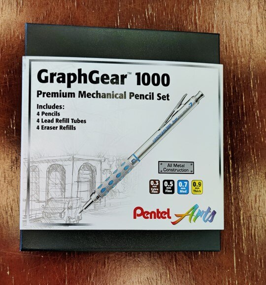Pentel GraphGear 1000 Mechanical Pencil Box Set