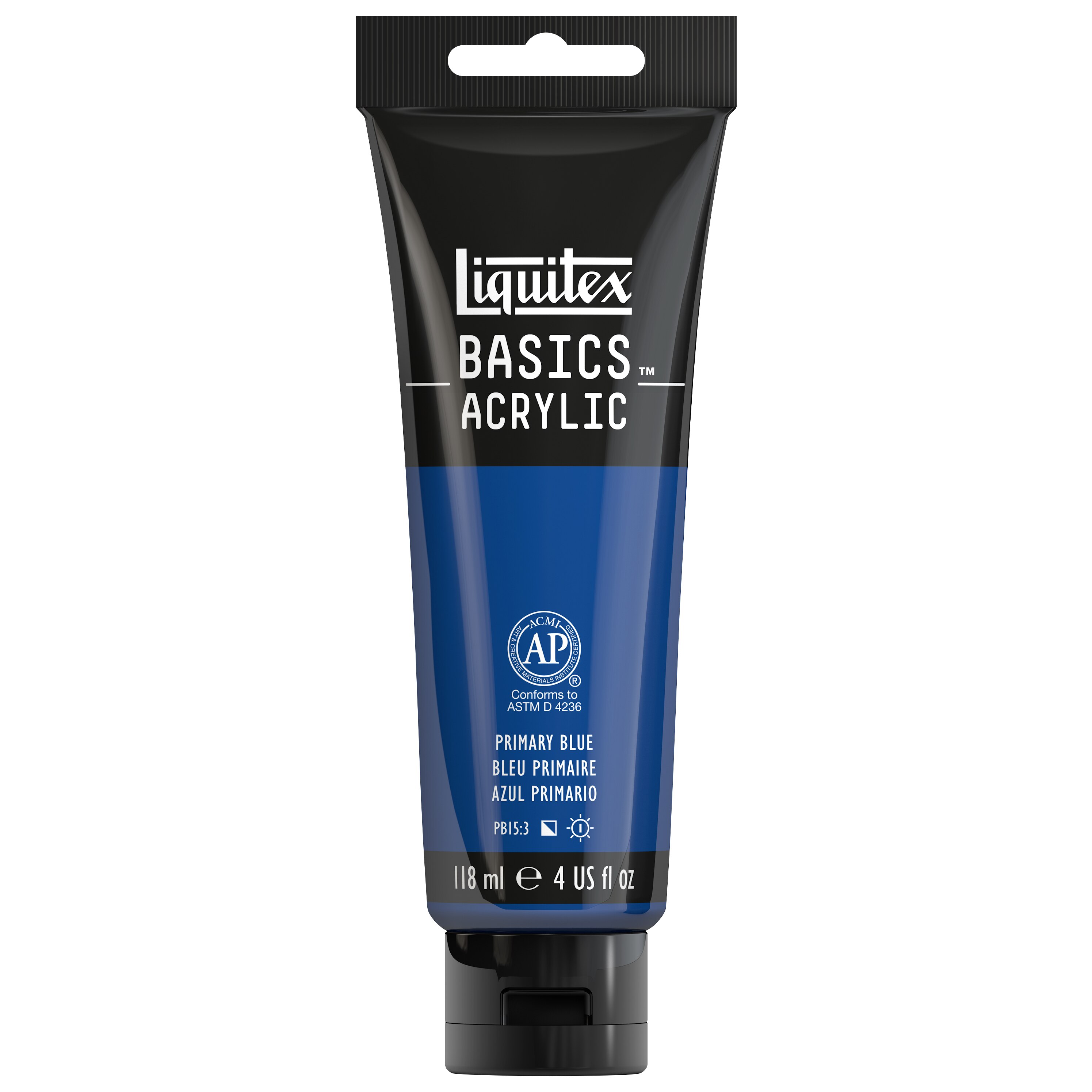 Liquitex BASICS Acrylic Color, 4 oz. Tube, Primary Blue