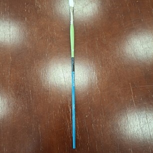 Princeton Brush Snap Long Handle White Synthetic Taklon Brush, Flat, 4