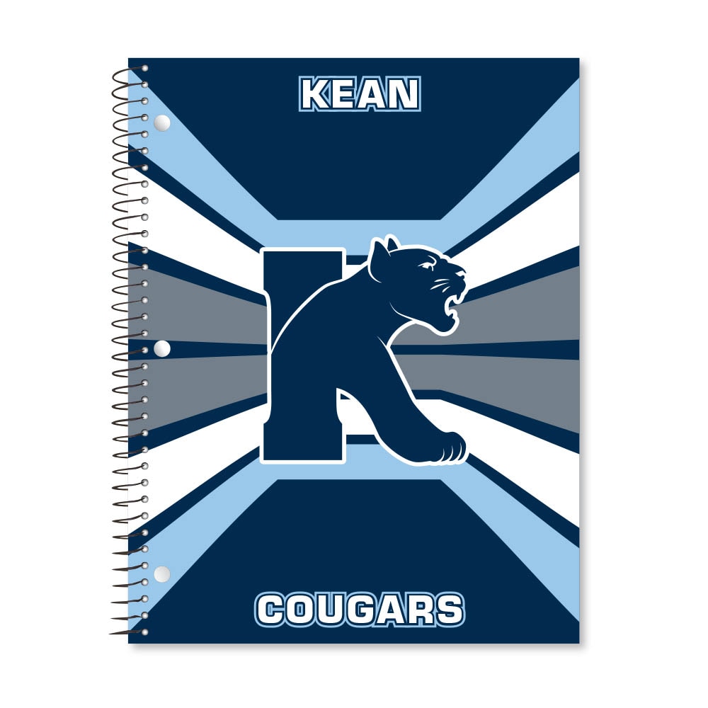 Digi Color Warp 1 Subject 11"x8.5" 70 Count College Ruled Spiral Notebook