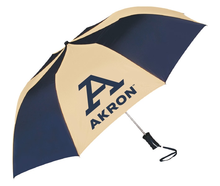 Akron Zips"The Sport" 2-Tone Emblematic Umbrella Automatic Folding 48" Coverage