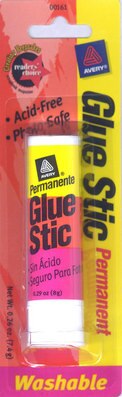 Avery Glue Stic Washable Nontoxic Permanent Adhesive 0.26 oz. 1 Stick