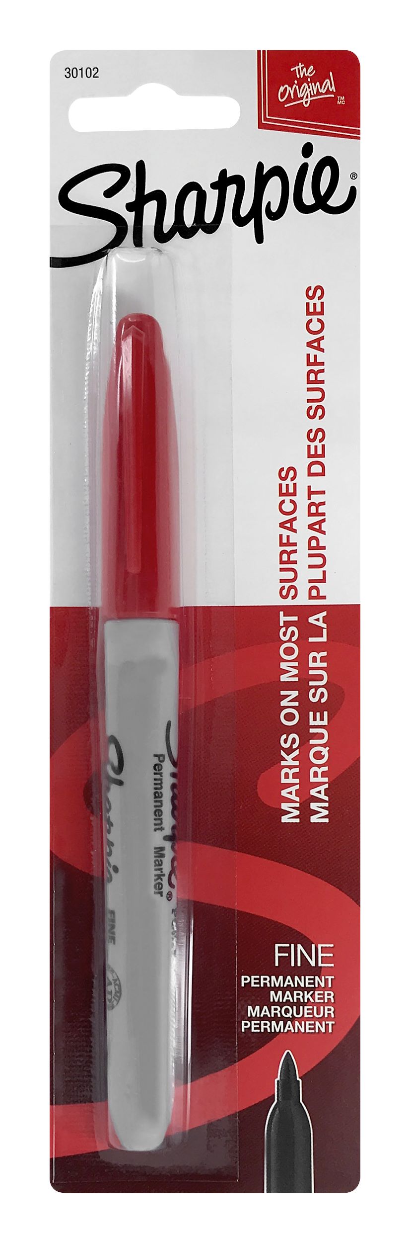 Sharpie Red Fine Line Blister Marker