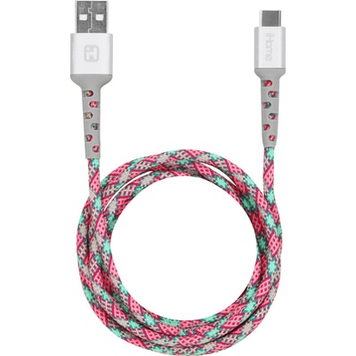 iHome 6 Ft Type Ac Cable Pinkteal
