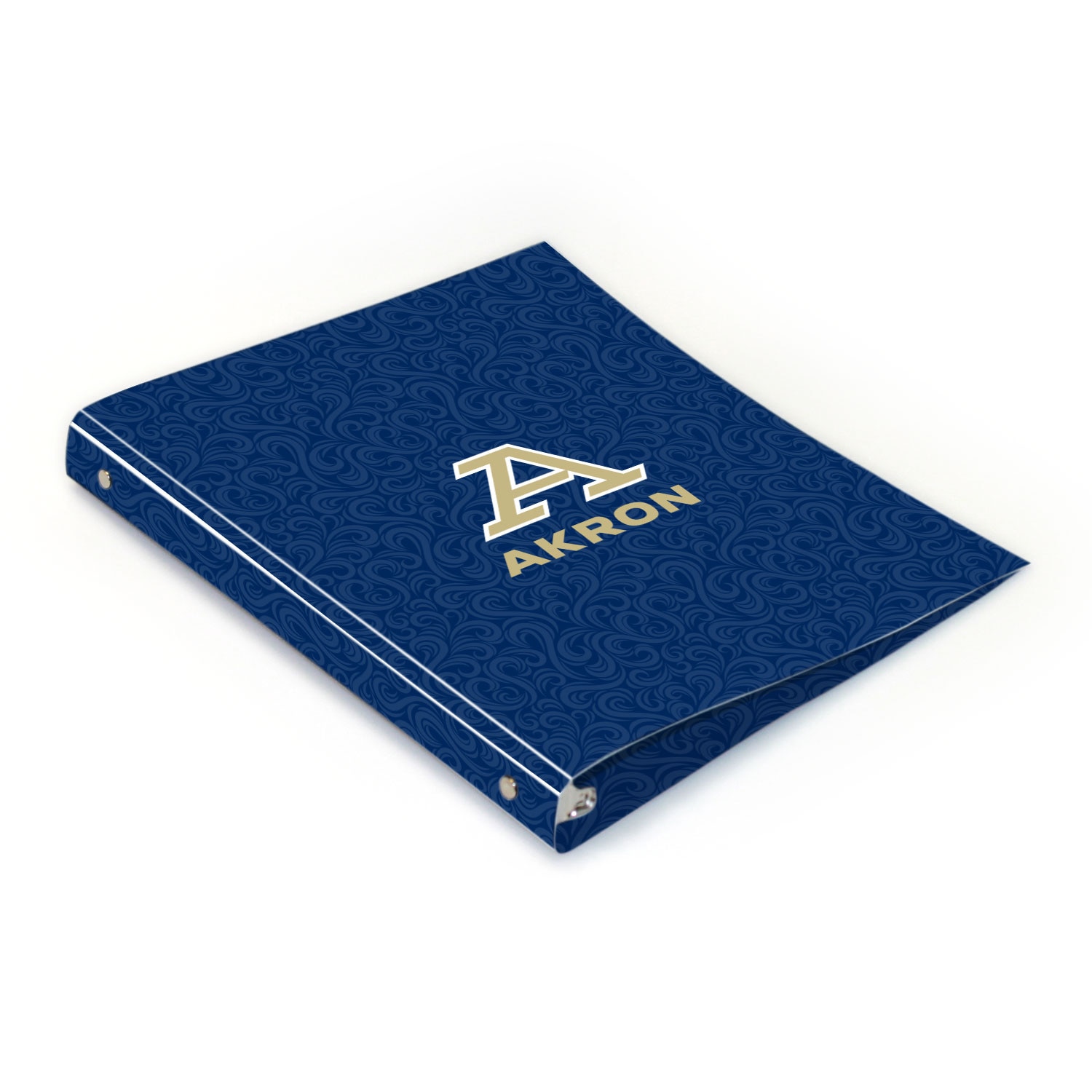 Akron Full Color 2 sided Imprinted Flexible 1" Logo 2 Binder 10.5" x 11.5"