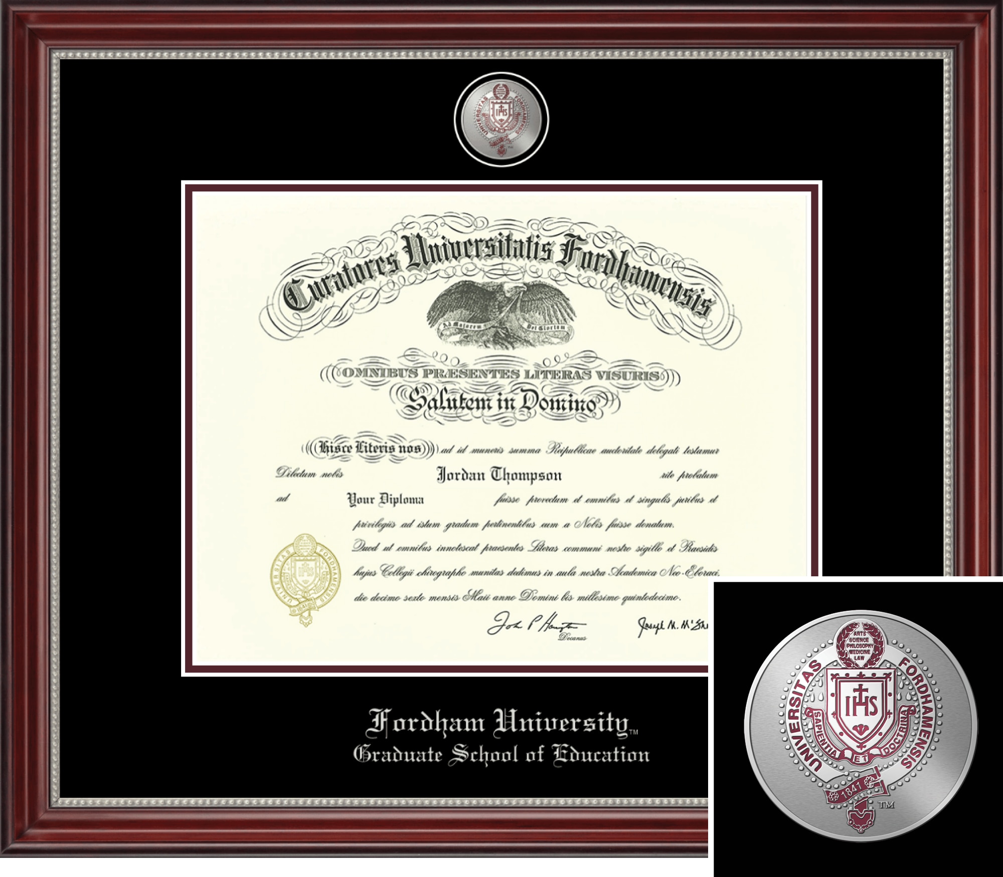 Church Hill Classics 10" x 13" Masterpiece Cherry Graduate School of Education Diploma Frame