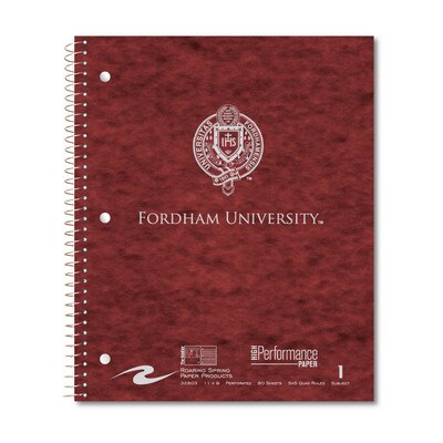 Roaring Premium 1 Subject Notebook, 8.5x11 Quad Ruled 20lb Paper, Pressboard Foil Cover