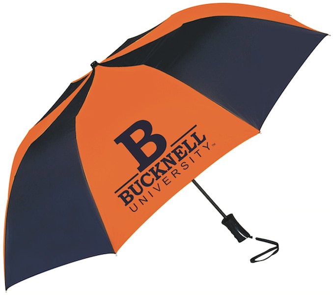 Bucknell University "The Sport" 2-Tone Emblematic Umbrella Automatic Folding 48" Coverage