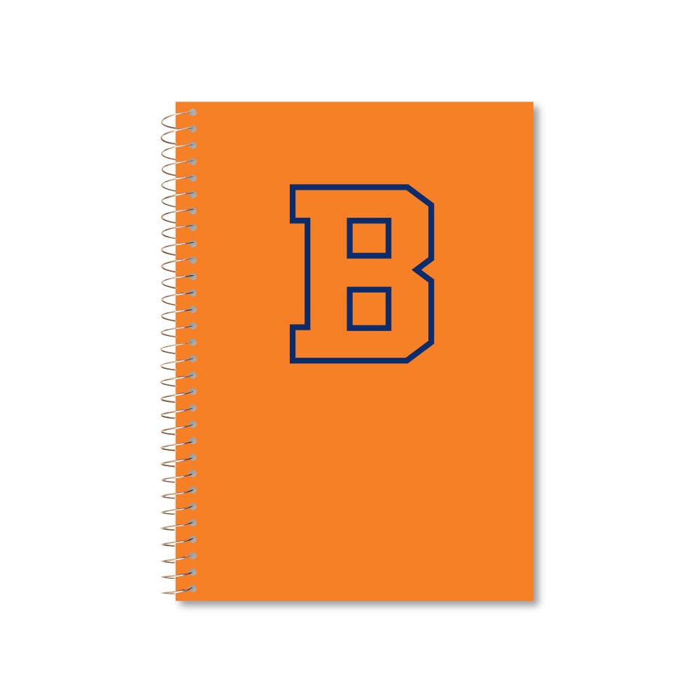 Roaring Premium 3 Subject 9.5 x 6.5 Notebook, College Ruled 20lb Paper, Pressboard Foil Cover