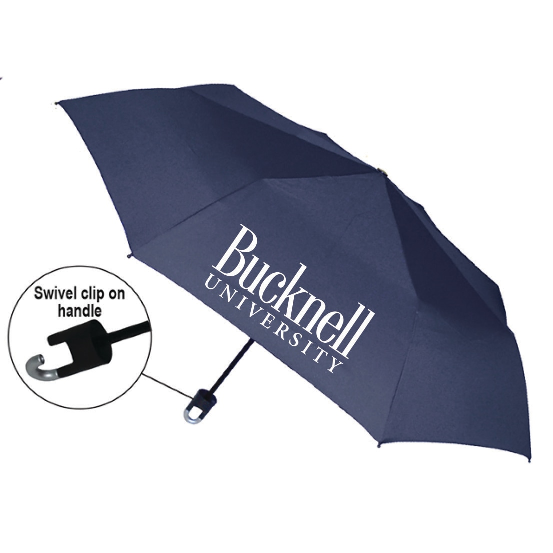 "The Victory" Solid Emblematic Umbrella Automatic Folding 42" Coverage