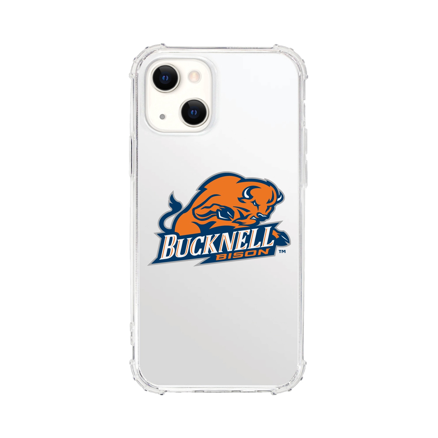 Bucknell University- Clear Tough Edge Phone Case, Classic - iPhone 15