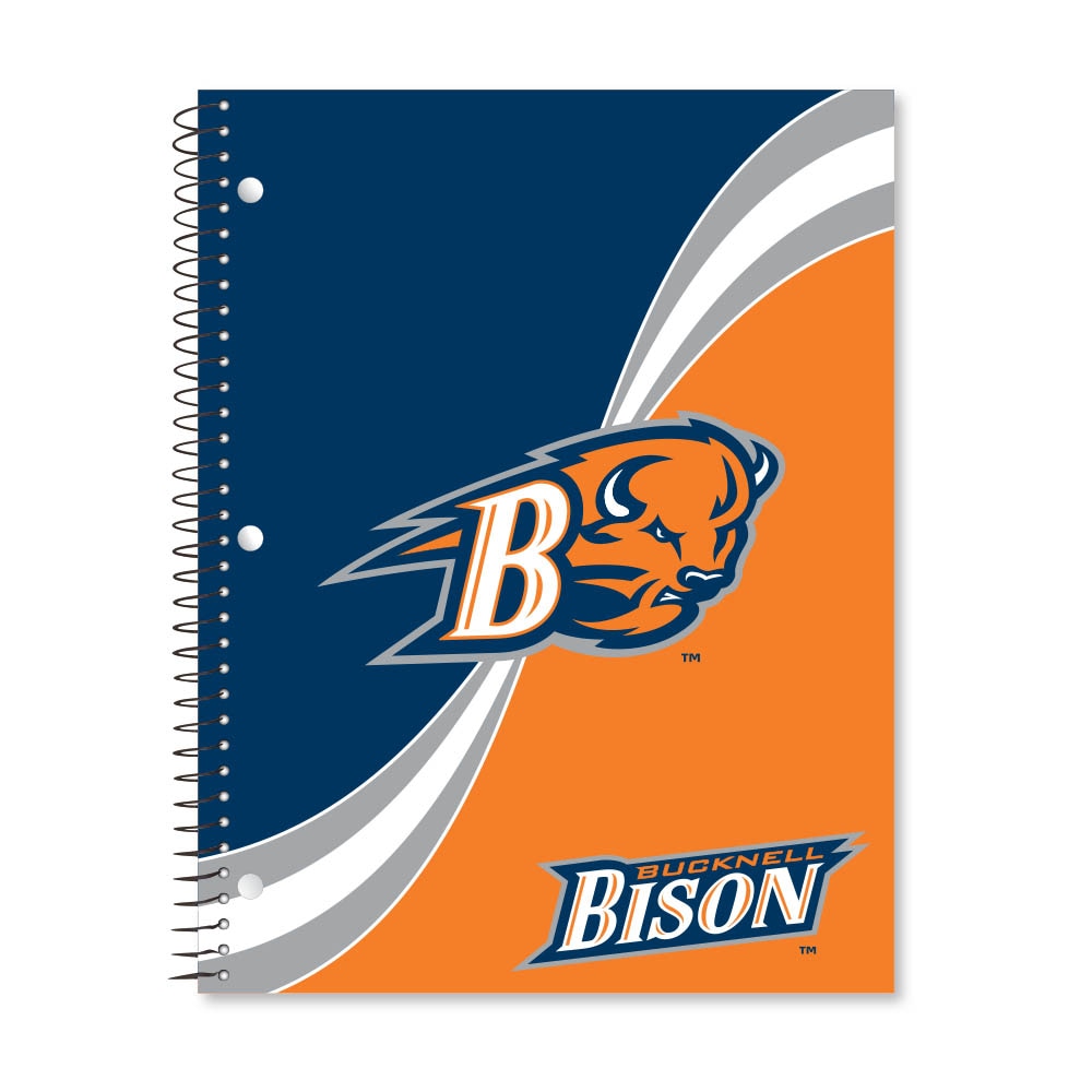 Digi Curve Divide 1 Subject 11"x8.5" 70 Count College Ruled Spiral Notebook