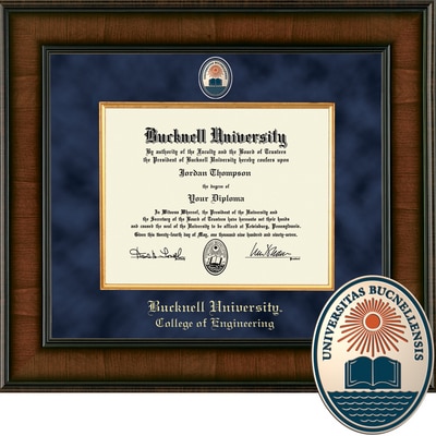 Church Hill Classics 8" x 10" Presidential Walnut College of Engineering Diploma Frame