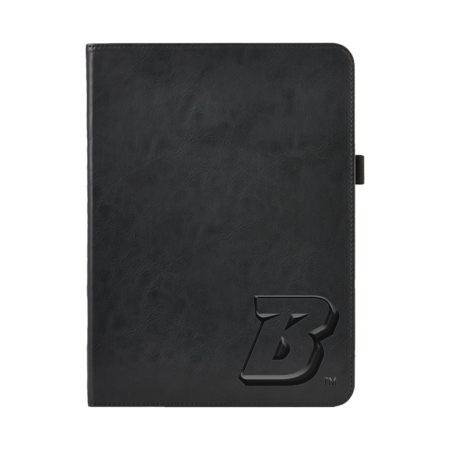 Binghamton University Black Leather Folio Tablet Case, Alumni V2 - iPad (9th gen)