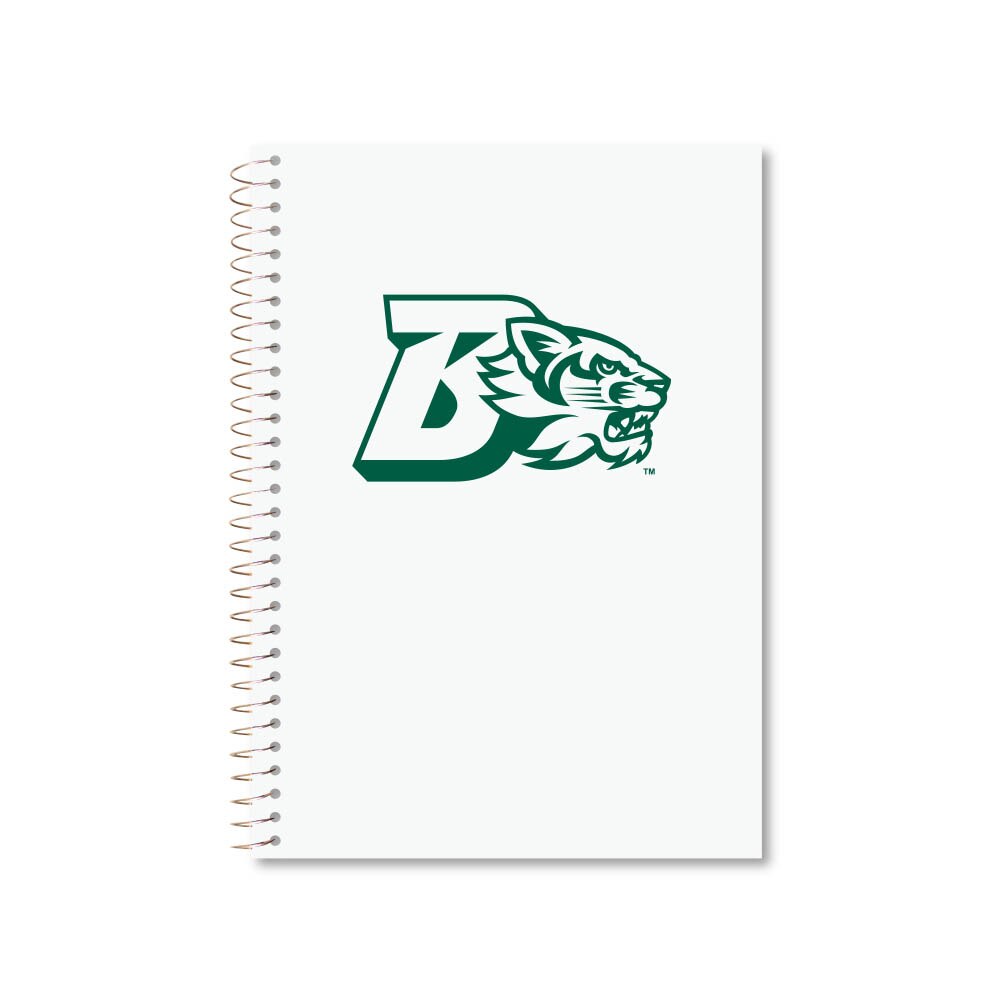 Roaring Premium 3 Subject 9.5 x 6.5 Notebook, College Ruled 20lb Paper, Pressboard Foil Cover