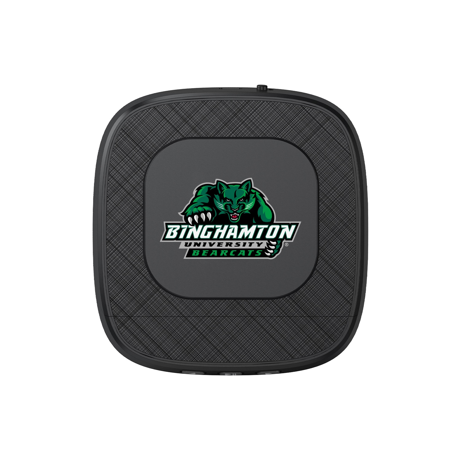 Binghamton University Portable Speaker with Phone Charger, Black, Classic