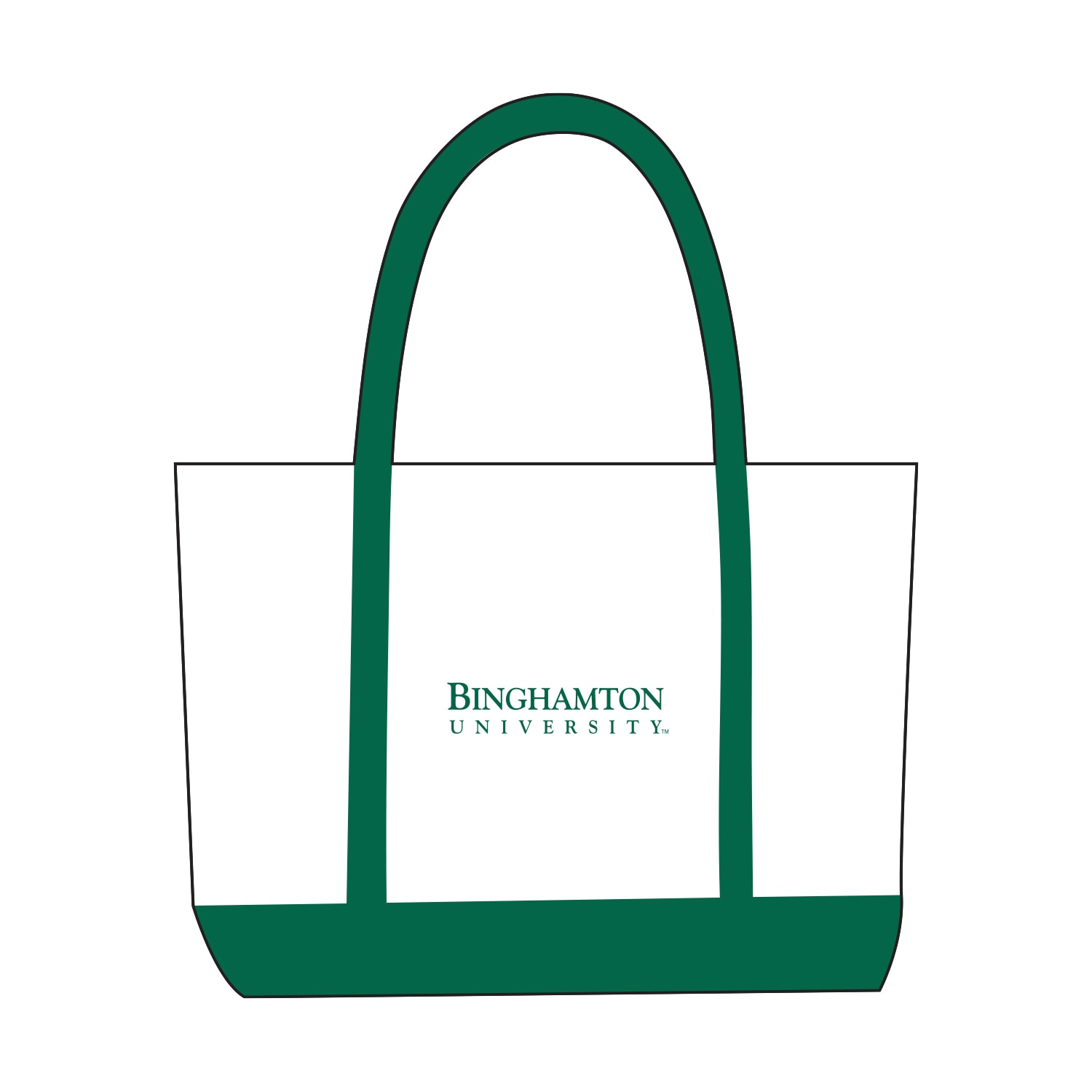 BINGHAMTON UNIVERSITY CTKME Medium 12oz Canvas Boat Tote