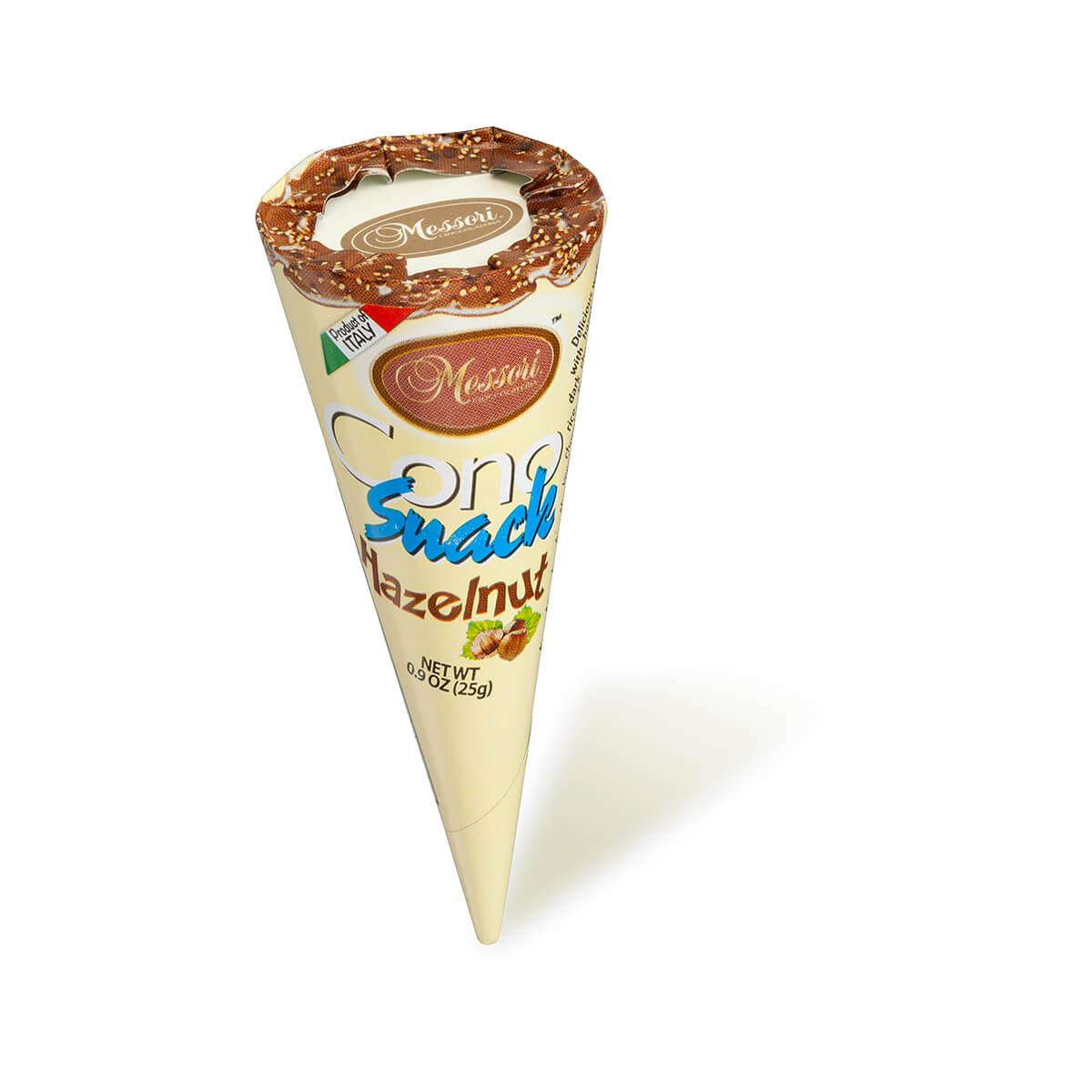 Messori Cono Snack Hazlenut 0.9 OZ Cones