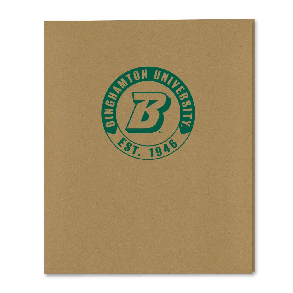 Recycled Emblematic Kraft 2 Pocket Folder, Classic