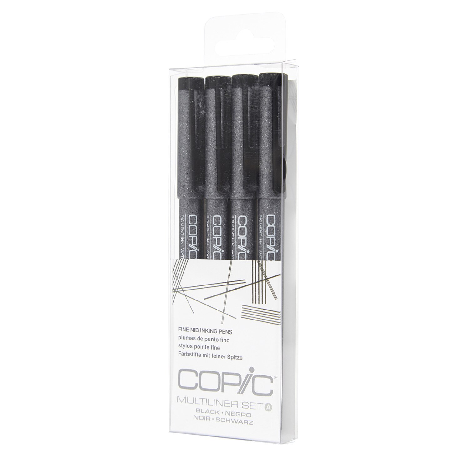 Copic(R) Multiliner Set, Fine, Black