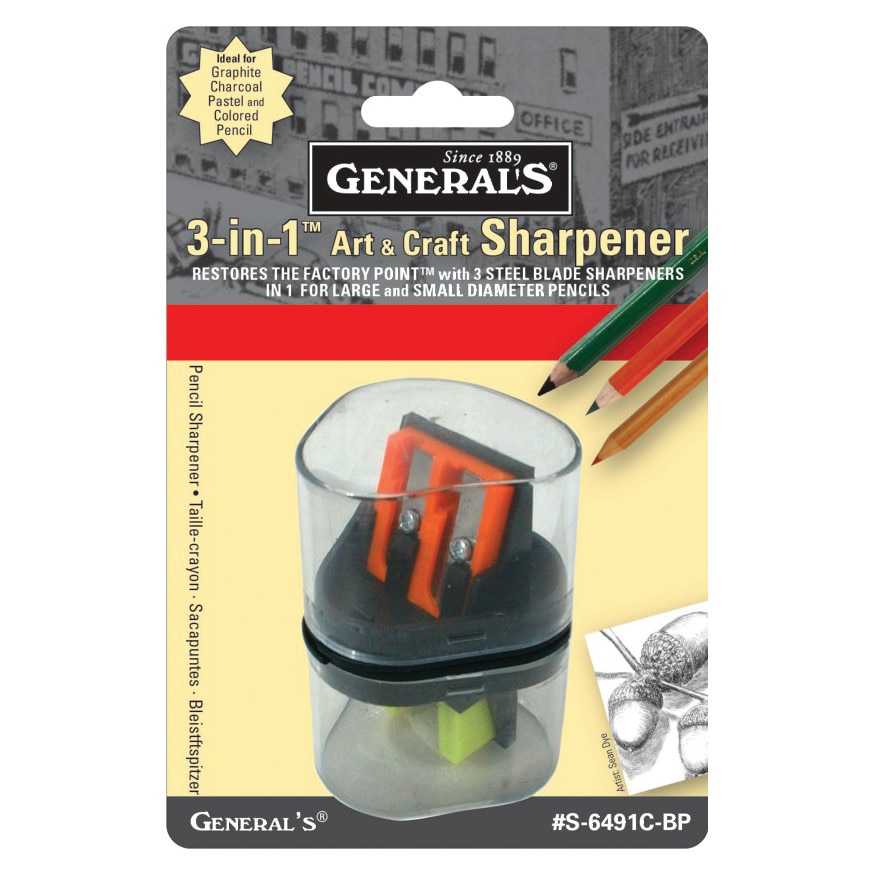 Sharpener 3in1 Clr. GenPen