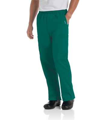 Landau Essentials Men's Straight-Leg Cargo Scrub Pants