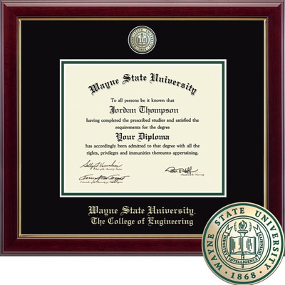 Church Hill Classics 8" x 10" Masterpiece Cherry The College of Engineering Diploma Frame