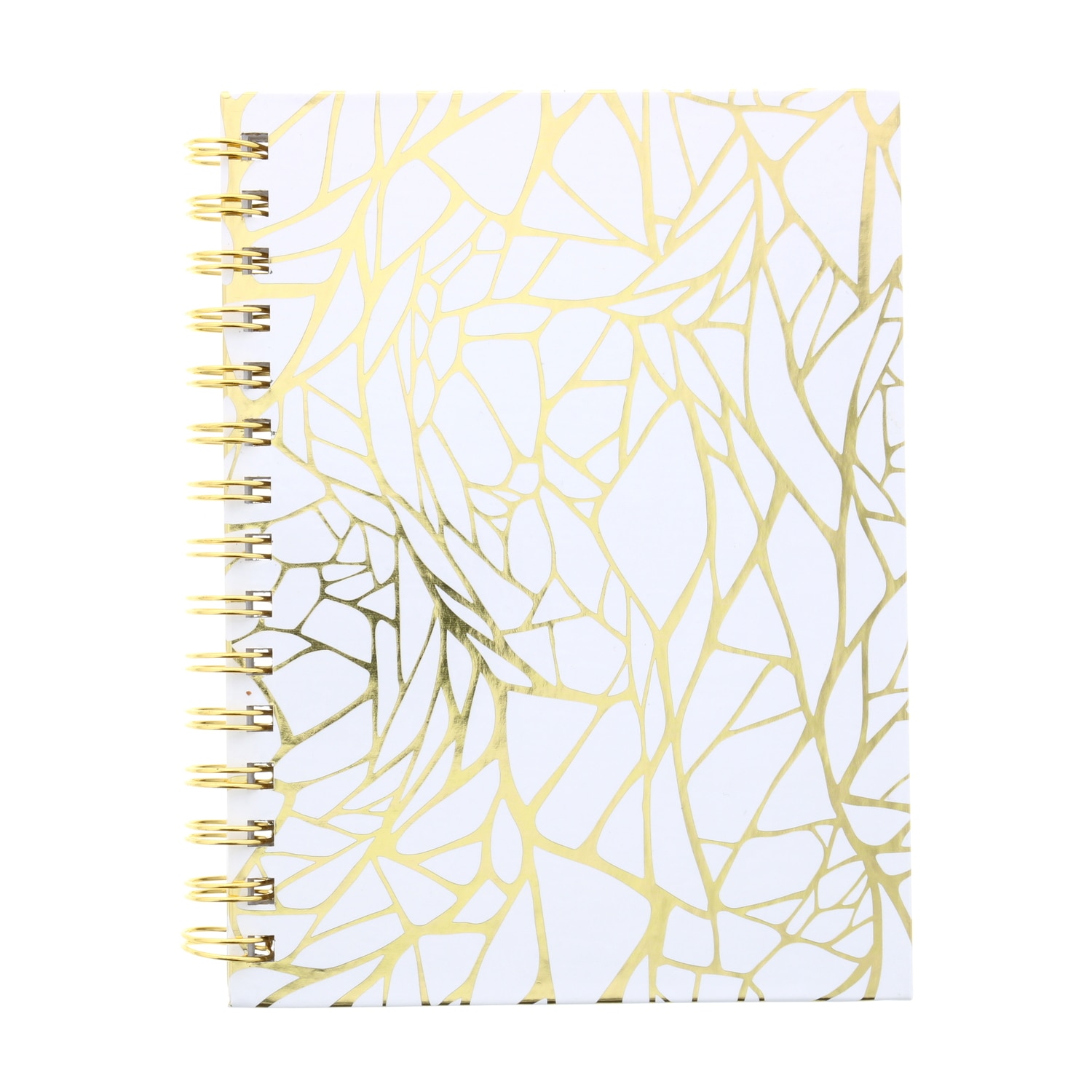 Ltd Journal Gold Web 6x8 White With Dot GrID Paper