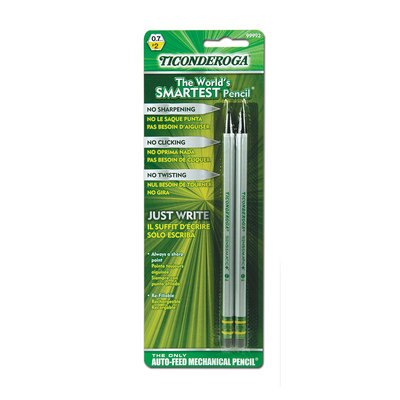 Dixon Ticonderoga SenseMatic Pencil 0.7 mm Silver 2Pack