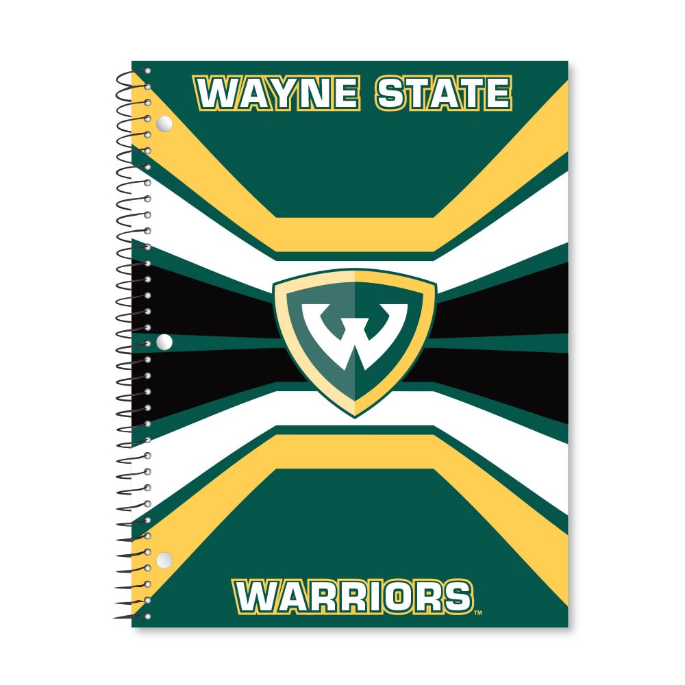 Digi Color Warp 1 Subject 11"x8.5" 70 Count College Ruled Spiral Notebook